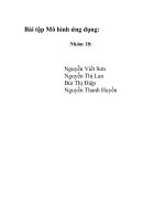 Bài tập 17 chương 2  MÔ HÌNH TOÁN ỨNG DỤNG