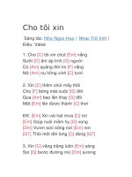 Cho tôi xin 
