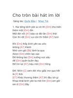 Cho tròn bài hát im lời 