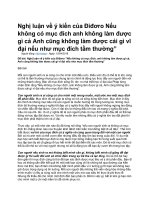 Nghị luận về ý kiến của điđơro nếu không có mục đích anh không làm được gì cả anh cũng không làm được cái gì vĩ đại nếu như mục đích tầm thường