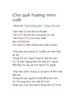 Cho quê hương mỉm cười 