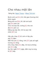 Cho nhau một lần 