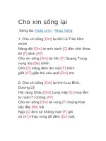 Cho xin sống lại 