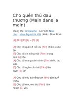Cho quên thú đau thương 