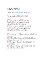 Hợp âm guitar bài hát Chocolate
