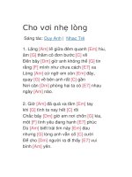 Cho vơi nhẹ lòng 