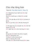 Cho nhẹ lòng hơn 