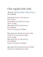 Cho người tình nhỏ 
