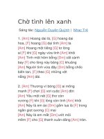 Chờ tình lên xanh 