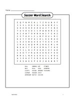 WORD SEARCHES - Sports word searches