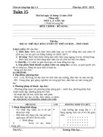 Tuần 15 giáo án lớp 1 soạn theo ĐHPTNLHS năm học 2018   2019