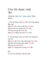 Cho tôi được một lần 