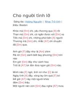Cho người tình lỡ 