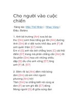 Cho người vào cuộc chiến 