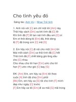Cho tình yêu đó 