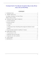 Vận dụng lý thuyết về tạo động lực cho người lao động vào thực tiễn tại công ty nước sạch hải PHòng e 