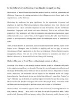 Lý thuyết hai yếu tố của herzberg về tạo động lực cho người lao động e 