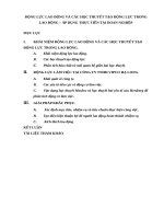 ĐỘNG lực LAO ĐỘNG và các học THUYẾT tạo ĐỘNG lực TRONG LAO ĐỘNG – áp DỤNG THỰC TIỄN tại DOAN NGHIỆP 