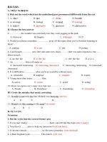 ÔN TẬP NGỮ PHÁP TIẾNG ANH 10 có đáp án