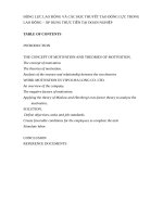 ĐỘNG lực LAO ĐỘNG và các học THUYẾT tạo ĐỘNG lực TRONG LAO ĐỘNG – áp DỤNG THỰC TIỄN tại DOAN NGHIỆP e 