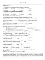 BÀI TẬP TỔNG HỢP TIẾNG ANH 10 có đáp án