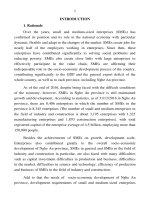 LA  sum vai trò hoạt động cho vay của ngân hàng thương mại cổ phần đối với phát triển doanh nghiệp nhỏ và vừa  nghiên cứu trên địa bàn tỉnh nghệ an 