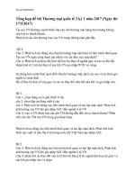 Tổng hợp đề thi thương mại quốc tế 2 kỳ 1 năm 2017 