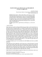 Bài viết phân tích làm rõ vai trò, thực trạng và giải pháp phát triển nguồn nhân lực đáp ứng yêu cầu cơ cấu lại nền kinh tế ở Việt Nam hiện nay