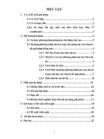 chuyên đề Triển khai phương pháp dạy học theo dự án trong các chuyền đề ngữ pháp