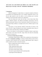 Đề xuất các giải pháp tạo động lực cho người lao động dựa vào học thuyết  frederic herzberg  e 