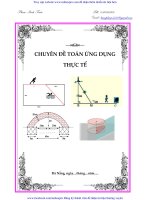 242 bài tập trắc nghiệm chuyên đề toán ứng dụng thực tế