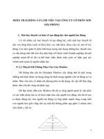 Phân tích động cơ làm việc tại công ty cổ phần sơn hải phòng 