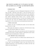 Học thuyết tạo động lực và ứng dụng vào thực tiễn tạo động lực làm việc tại UBND phường đông khê e 