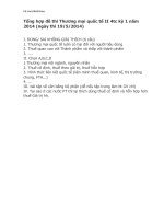 Tổng hợp đề thi thương mại quốc tế II 4tc kỳ 1 năm 2014 