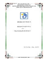 Môn học quản trị dự án   dự án quán ăn lạ 