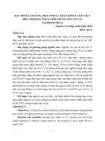 ĐẶC ĐIỂM LÂM SÀNG, ĐIỆN SINH LÝ THẦN KINH VÀ KẾT QUẢ ĐIỀU TRỊ PHẪU THUẬT HỘI CHỨNG ỐNG CỔ TAY  TẠI BỆNH VIỆN E