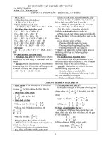 de cuong on tap toan 8 hoc ki 1