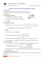 Chủ đề 9  đại cương về dòng điện xoay chiều lý thuyết 