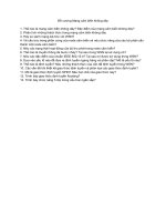 Đề cương Mạng cảm biến không dây