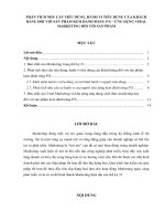 Phân tích nhu cầu tiêu dùng, hành vi tiêu dùng của khách hàng đối với sản phẩm kem đánh răng PS – ứng dụng viral marketing đối với sản phẩm 