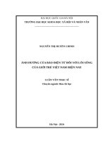 ẢNH HƯỞNG CỦA BÁO ĐIỆN TỬ ĐỐI VỚI LỐI SỐNG CỦA GIỚI TRẺ VIỆT NAM HIỆN NAY