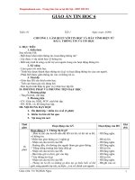 Giáo án môn tin học 6 cả năm chuẩn kiến thức 2018