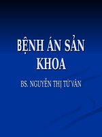 Thuyết trình bệnh án sản khoa