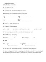 7 đề thi, kiểm tra có đáp án môn toán ôn tập kỳ 1 lớp 5