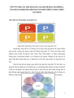 Phân tích nhu cầu tiêu dùng sữa tại thị trường  hải phòng   ứng dụng marketing hiện đại vào phân phối và phát triển sản phảm 