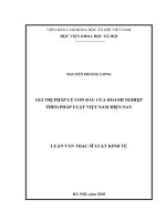 Giá trị pháp lý con dấu của doanh nghiệp theo pháp luật việt nam hiện nay 