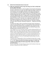 IV PHÂN TÍCH TÍNH KHẢ THI của dự án  vân 