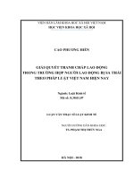 Giải quyết tranh chấp lao động trong trường hợp người lao động bị sa thải theo pháp luật việt nam hiện nay 