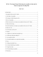 Xây dựng kế hoạch marketing cho sản phẩm trà thảo mộc dr  thanh của tập đoàn tân hiệp phát