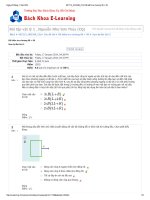Đáp án elearning Đại học Bách Khoa tp HCM, Vật lý đại cương A1  chương 8  9